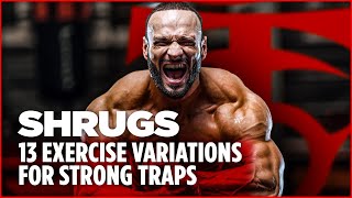 Shrugs 13 Exercise Variations for Strong Traps [upl. by Huberman]