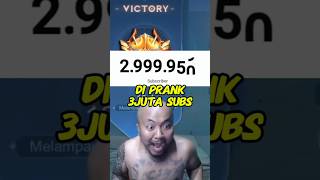 PASCOL DI PRANK SUBSCRIBER mlbb mobilelegends nagahitam [upl. by Larianna]