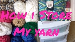 HOW I STORE MY YARN  YARN STORAGE TeoMakes [upl. by Denice]