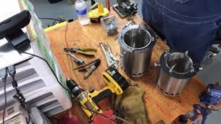 Live How to build a wood gasifier camp stove [upl. by Tarton]