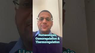 Homeostasis vs Osmoregulation vs Thermoregulation biology humanphysiology [upl. by Adiv]