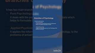 Different Branches of psychology 🫧 [upl. by Hgiellek]