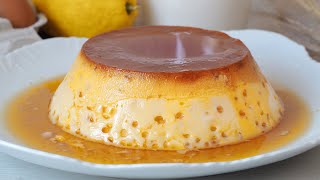 FLAN de HUEVO sin horno casero  Un clásico de cualquier repostería [upl. by Alanson]