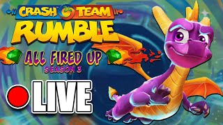 SPYRO IS HERE fixed  CRASH TEAM RUMBLE SEASON 3 PREMIERE [upl. by Oicirbaf382]