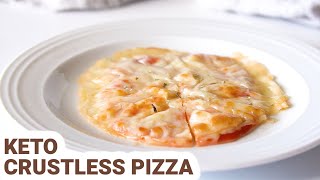 Easy LowCarb Keto Crustless Pizza [upl. by Luben735]