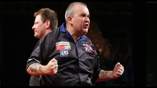 TWO NINEDARTERS IN ONE GAME  Phil Taylor v James Wade 2 [upl. by Polivy669]