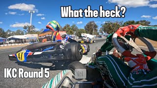 OUR STRONG START GETS RUINED  IKC Round 5 karting racing gopro [upl. by Eitac]