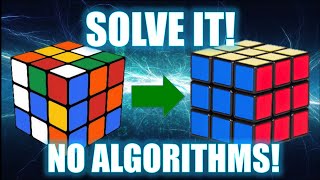 How to Solve a 3x3 Rubiks Cube No Algorithms [upl. by Fleurette]