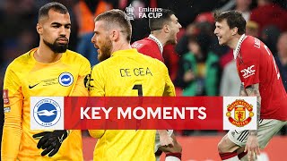 Brighton v Manchester United  Key Moments  SemiFinal  Emirates FA Cup 202223 [upl. by Adiv]