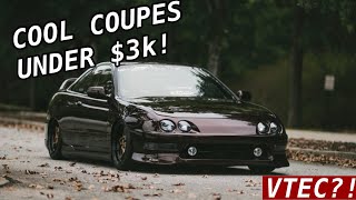 The 11 Best Coupes For Less Than 3k [upl. by Annmaria171]