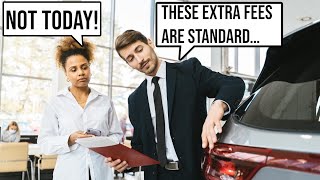 How to AVOID paying extra hidden fees at a car Dealership [upl. by Jandy]