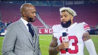 Odell Beckham Jr interview on the win vs 49ers and the new him after the injury [upl. by Weed]