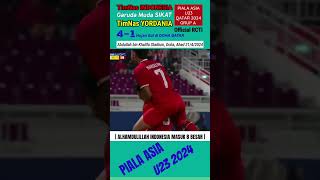 INDONESIA vs Yordania AFC U23 QATAR 2024 football sepakbola [upl. by Helli648]