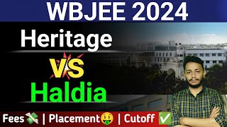 Heritage vs Haldia 🔥 WBJEE Top Private College🤩 Placement  Cutoff  Fee wbjee2024 [upl. by Wetzel]