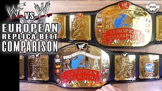 WWF vs WWE European Replica Belt Comparison [upl. by Anilem]