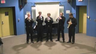 University of North Dakota Trumpet Ensemble Cityscapes  Morales NTC Audition 2014 [upl. by Newby]