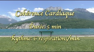 Cohérence cardiaqueCardiac Coherence  lac dAnnecy  6 respirationsminute [upl. by Relluf823]