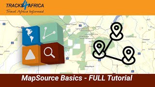 MapSource Basics FULL Tutorial  A detailed tutorial on basics of MapSource amp Tracks4africa Maps [upl. by Caesar311]