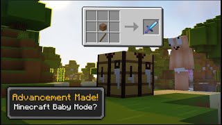 Minecraft BUT Baby Mode [upl. by Bearce]