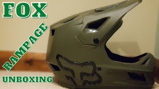 Fox Rampage Unboxing  New Helmet For The Bike Parks [upl. by Triplett]