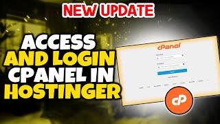 How to access amp login cpanel in hostinger 2024  How to log in to cPanelWHM [upl. by Sacttler935]