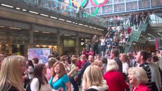 St Pancras International Station Spontaneous Sing  Flash Mob 7th May 2011 [upl. by Denise445]