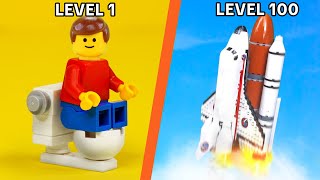 Level 1 to 100 Lego Builds ft TD Bricks [upl. by Heilman]