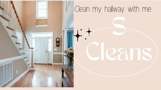 Clean my hallway with me  Quick Clean  cleaningmotivation cleaning cleanwithme [upl. by Aseuqram]