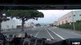 leaving Valls Spain driving Iveco Stralis truck 30 aug 2013 [upl. by Aed]