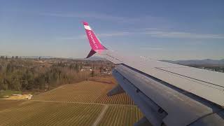 Swoop Flight 107  Landing at Abbotsford Airport [upl. by Eixirt]