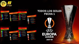 🎮 PES6 CopaUEFA 200708 🏆 TODOS LOS GOLES DE LA FECHA 1⚽ [upl. by Schilling595]