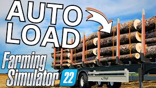 Auto Load LOGS In Farming Simulator 22 Fliegl Timber Autoload Mod Review [upl. by Dahl]