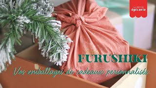 TUTO Furoshiki  comment emballer les cadeaux de Noël  une technique japonaise demballage [upl. by Atikan]