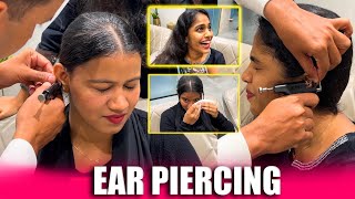 ഷാമിക്കും അഞ്ചിക്കും കാത്കുത്ത് 🤩  EAR PIERCING VLOG  ഷാമി കരഞ്ഞു 🥹 [upl. by Rog]