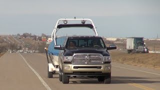 2014 Ram 2500 HD Laramie Longhorn Crew Cab 4X4 060 MPH Towing Test [upl. by Jenne698]