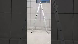 ladder aluminum ladder stepladder 150KG Load High Quality Aluminum Mutipurpose Folding Ladder [upl. by Yelrebmik263]