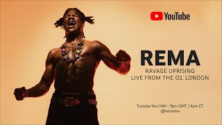 Ravage Uprising Rema Live from The O2 London [upl. by Ahseet787]