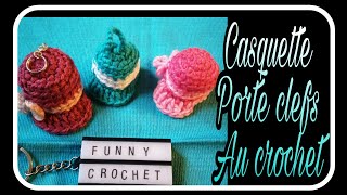 CASQUETTE PORTE CLEFS AU CROCHET 🔔 [upl. by Yrahca]