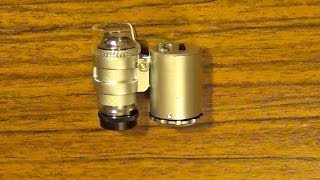 Pocket microscope Карманный мини микроскоп 60x [upl. by Sivie367]