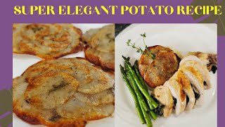 How To Make Pommes Anna  Classy And Crispy Potatoes [upl. by Eittol460]