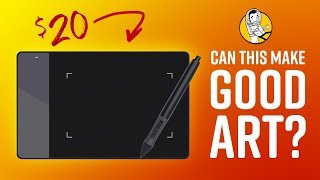 Can the World’s Cheapest Drawing Tablet Make Good Art Huion 420 [upl. by Petey]