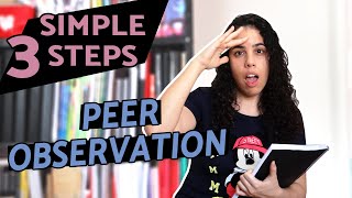 PEER OBSERVATION IN TEACHING DEVELOPMENT  3 simple steps to observe your peers classes [upl. by Fortunio]