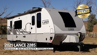 Lance 2285 Travel Trailer  Floor Plan Walkthrough amp Feature Highlights [upl. by Naibaf]