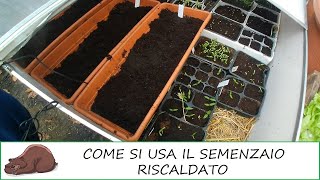 Semenzaio riscaldato con filo riscaldante e termostato [upl. by Antonetta]