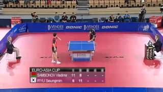 2012 EuroAsia D1G4 SAMSONOV Vladimir  RYU Seung Min Full Match [upl. by Niamrej177]