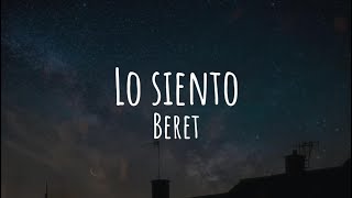 Lo siento  Beret LyricsLetra [upl. by Breed]