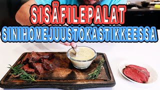 SISÄFILEPALAT SINIHOMEJUUSTOKASTIKKEESSA  Karanteenikokki ep 56 [upl. by Igenia]