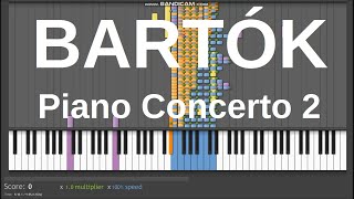 Bartók  Piano Concerto 2 MIDI [upl. by Guillema9]