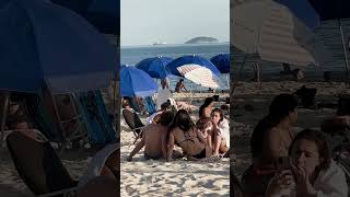 🇧🇷 Hot day at Leblon beach [upl. by Grand]