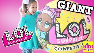 LOL SURPRISE GIANT BALL OPENING WORLDS BIGGEST Limited Edition Doll Unboxing Kids Toys and Joys [upl. by Sande]